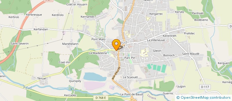 localisation de l'entreprise CLAMA DE BAUD CAMORS  BAUD