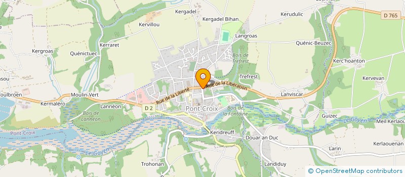 localisation de l'entreprise CLAMA DE BEUZEC CAP SIZUN à PONT-CROIX