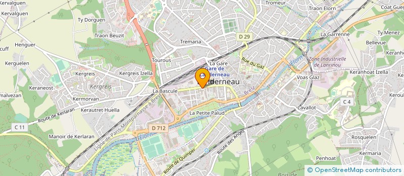 localisation de l'entreprise CLAMA DE BREST  LANDERNEAU