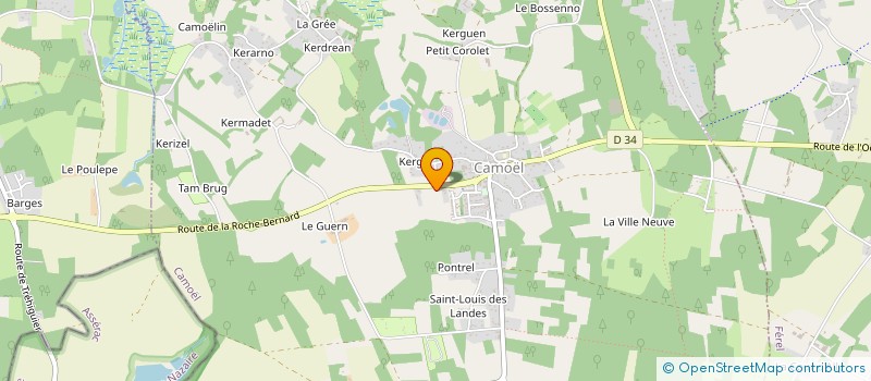 localisation de l'entreprise CLAMA DE CAMOEL PENESTIN  CAMOEL