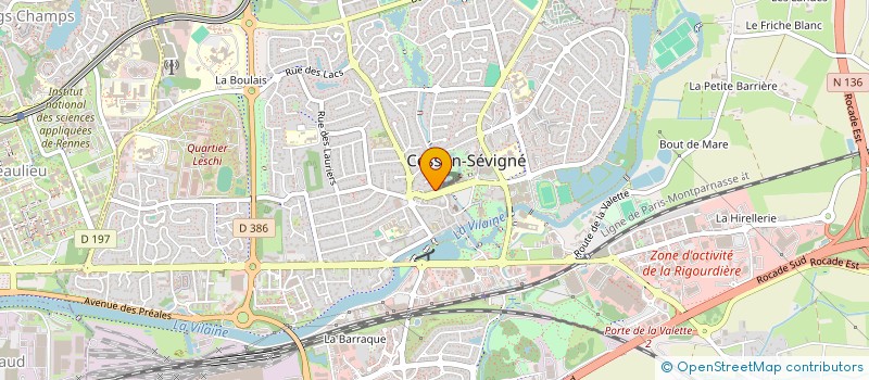 localisation de l'entreprise CLAMA DE CESSON THORIGNE  CESSON-SEVIGNE