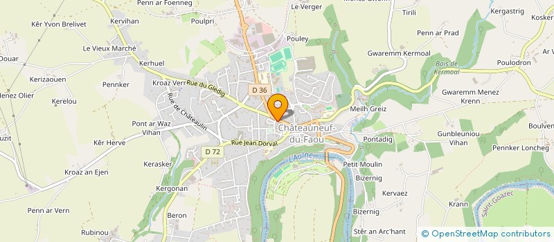 localisation de l'entreprise CLAMA DE CHATEAUNEUF à CHATEAUNEUF-DU-FAOU