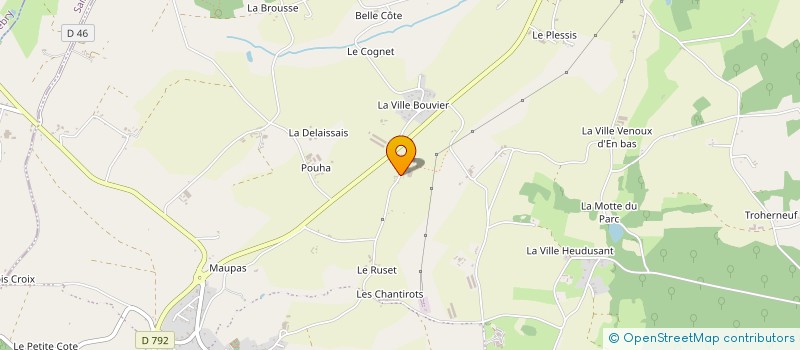 localisation de l'entreprise CLAMA DE COLLINEE à LE MENE