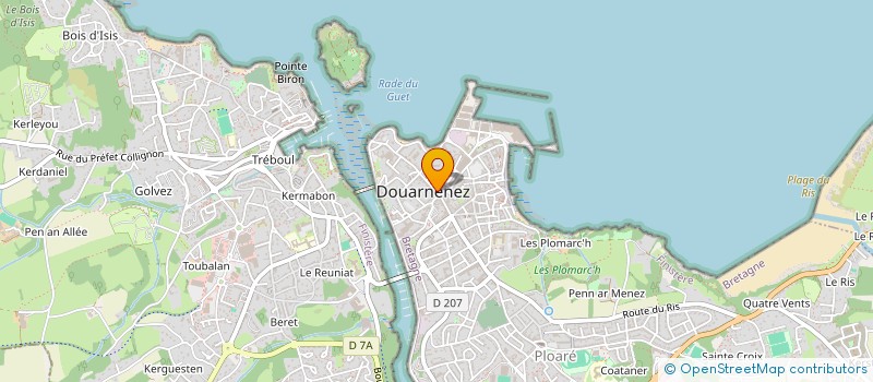 localisation de l'entreprise CLAMA DE DOUARNENEZ  DOUARNENEZ