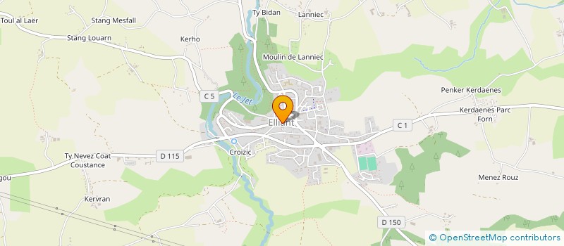 localisation de l'entreprise CLAMA DE ELLIANT  ELLIANT