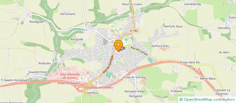 localisation de l'entreprise CLAMA DE GOUEZEC  PLEYBEN