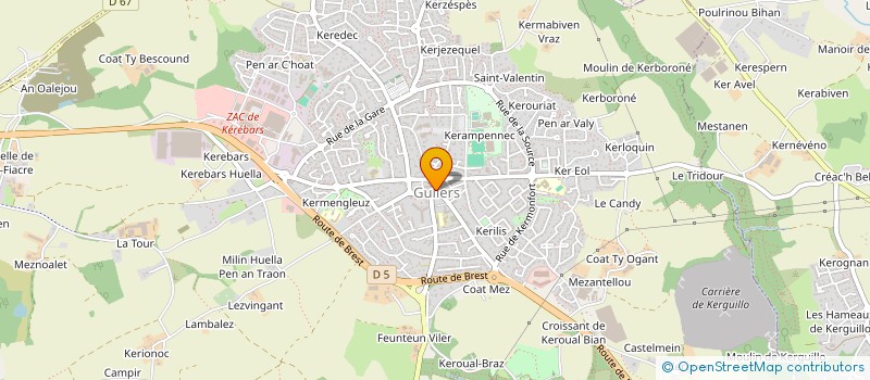 localisation de l'entreprise CLAMA DE GUILERS  GUILERS