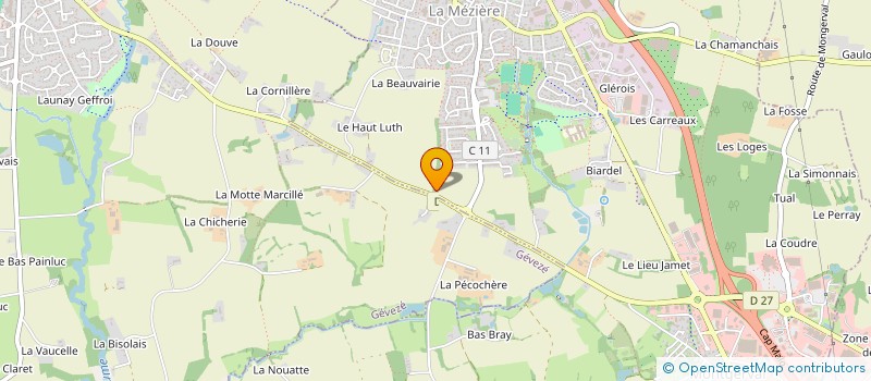 localisation de l'entreprise CLAMA DE LA MEZIERE à LA MEZIERE