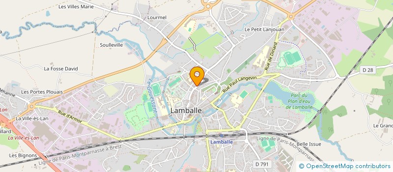 localisation de l'entreprise CLAMA DE LAMBALLE  LAMBALLE-ARMOR