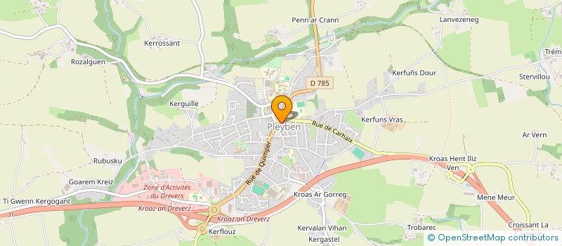 localisation de l'entreprise CLAMA DE LENNON  PLEYBEN