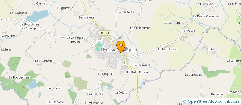 localisation de l'entreprise CLAMA DE LIVRE-MECE à LIVRE-SUR-CHANGEON