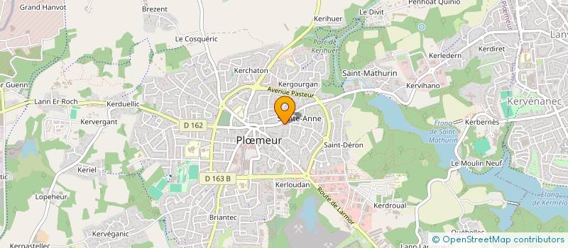 localisation de l'entreprise CLAMA DE PLOEMEUR  PLOEMEUR