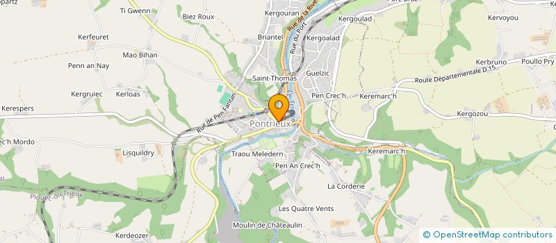 localisation de l'entreprise CLAMA DE PLOEZAL  PONTRIEUX