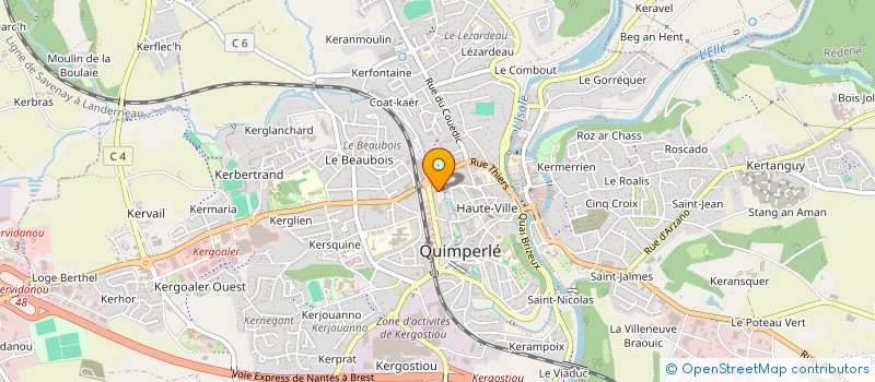 localisation de l'entreprise CLAMA DE QUIMPERLE à QUIMPERLE