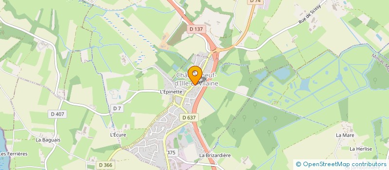 localisation de l'entreprise CLAMA DE ST JOUAN DES GUERETS à CHATEAUNEUF D'ILLE ET VILAINE