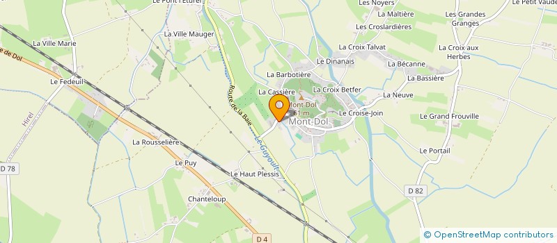 localisation de l'entreprise CLAMA DES MARAIS DE DOL  MONT-DOL