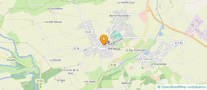 localisation de l'entreprise CLAMA DU CANTON D UZEL  UZEL