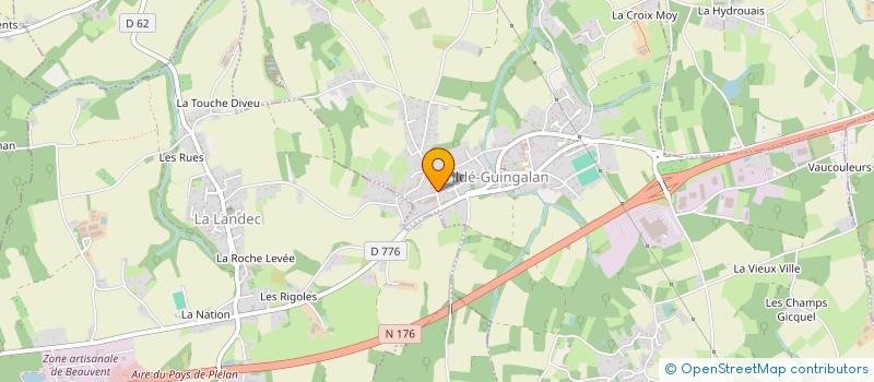 localisation de l'entreprise CLAMA DU VAL DE SAINT JOUAN à VILDE-GUINGALAN