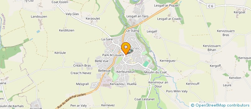 localisation de l'entreprise CLAMA LE DRENNEC LOC BREVALAIRE  LE DRENNEC