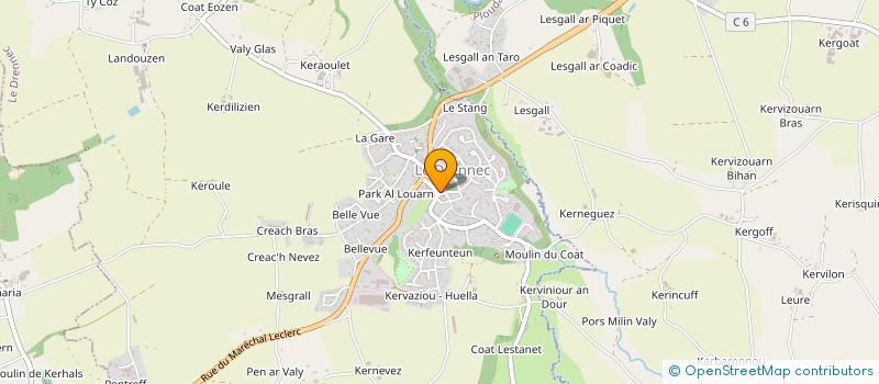 localisation de l'entreprise CLAMA LOC BREVALAIRE à LE DRENNEC