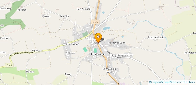 localisation de l'entreprise CLAMA PLONEVEZ DU FAOU  PLONEVEZ-DU-FAOU