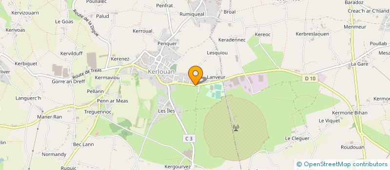 localisation de l'entreprise CLAMA PLOUNEOUR-BRIGNOGAN  PLOUNEOUR-BRIGNOGAN-PLAGES