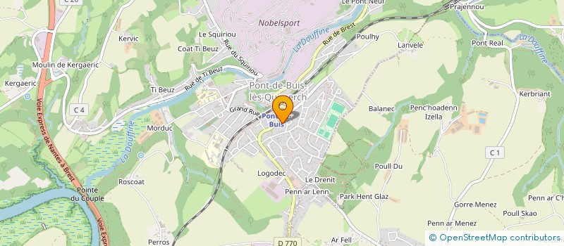 localisation de l'entreprise CLAMA PONT DE BUIS QUIMERCH  PONT-DE-BUIS-LES-QUIMERCH