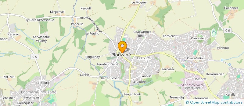localisation de l'entreprise CLAMA ST PIERRE QUILBIGNON à PLOUZANE