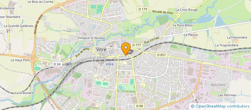 localisation de l'entreprise CLAMA VITRE CANTACHE à VITRE