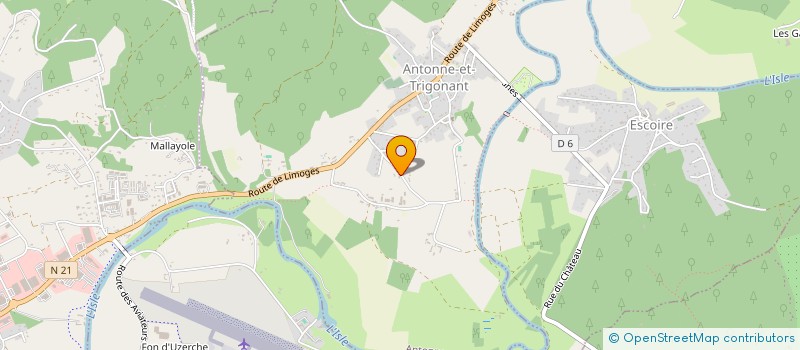 localisation de l'entreprise CLAMACO à ANTONNE-ET-TRIGONANT