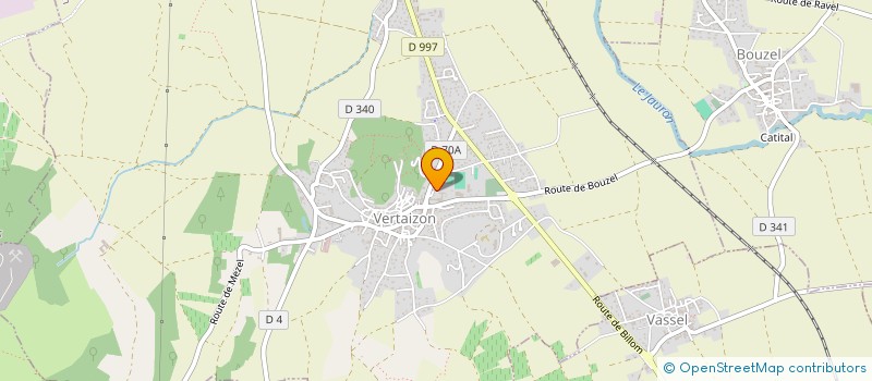 localisation de l'entreprise CLAMADIEU-AUDIBERT  VERTAIZON