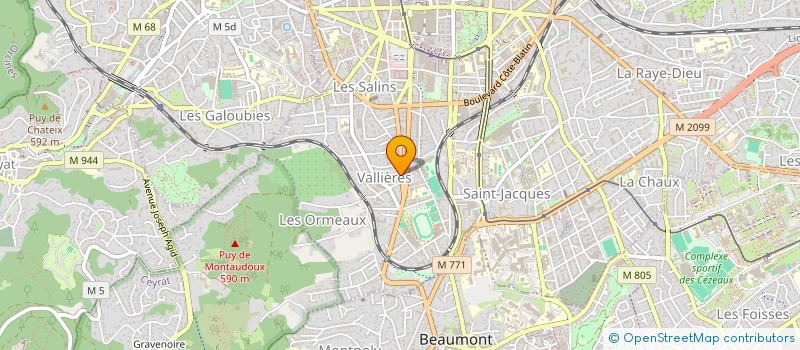 localisation de l'entreprise CLAMAG  CLERMONT-FERRAND