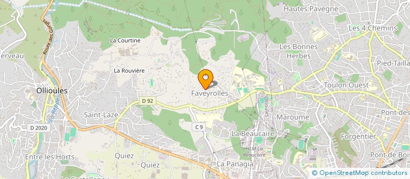 localisation de l'entreprise CLAMALO  OLLIOULES