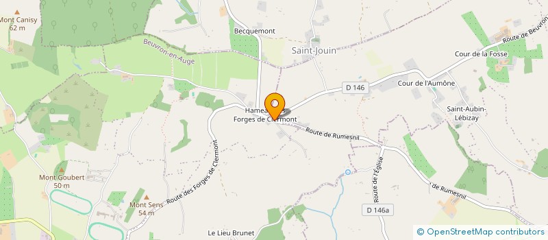 localisation de l'entreprise CLAMALOU  BEUVRON-EN-AUGE