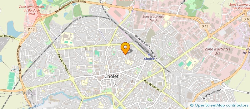localisation de l'entreprise CLAMAR  CHOLET