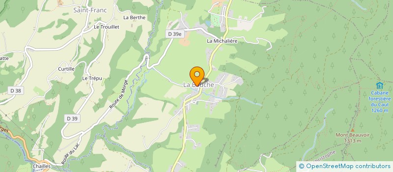 localisation de l'entreprise CLAMARA CHARTREUSE  LA BAUCHE