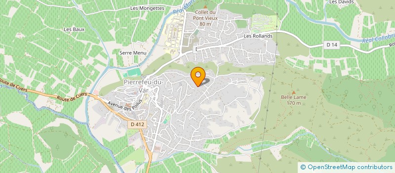 localisation de l'entreprise CLAMARDAN  PIERREFEU-DU-VAR