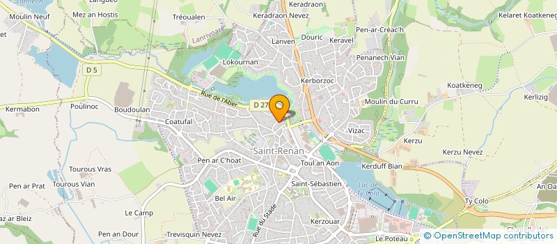 localisation de l'entreprise CLAMARO  SAINT-RENAN