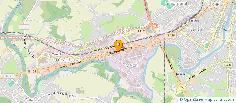 localisation de l'entreprise CLAMARO  CASTRES