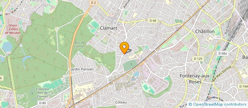 localisation de l'entreprise CLAMART CHATILLON RUNNING 92 à CLAMART