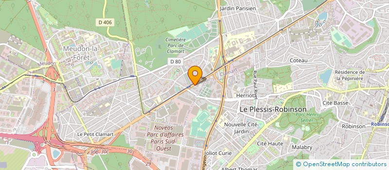 localisation de l'entreprise CLAMART PNEUS à CLAMART