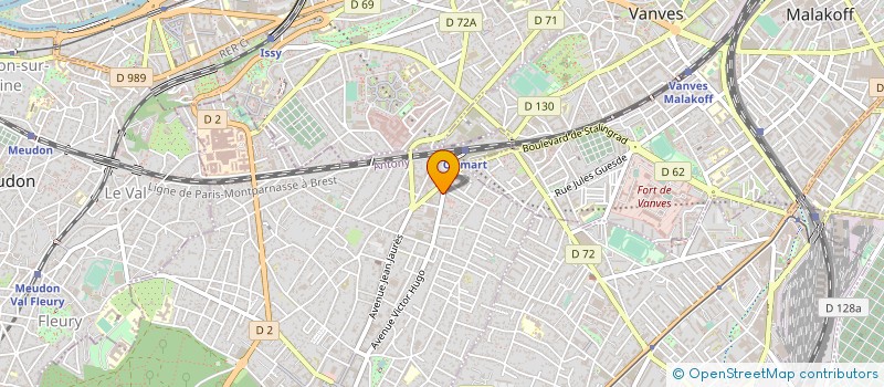 localisation de l'entreprise CLAMART TELE MENAGER à CLAMART