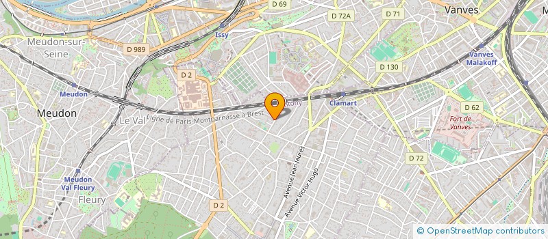localisation de l'entreprise CLAMART TRAVAUX SARL à CLAMART