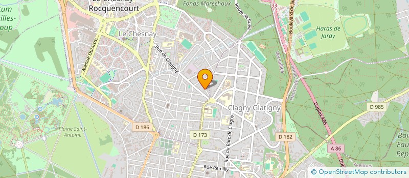 localisation de l'entreprise CLAMAVIC  LE CHESNAY-ROCQUENCOURT