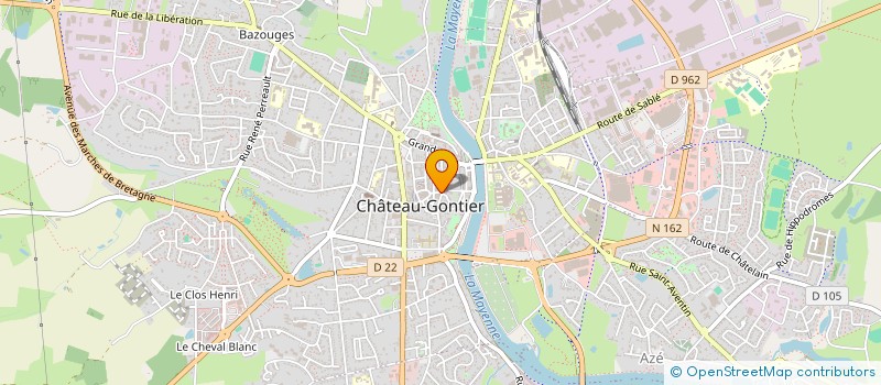 localisation de l'entreprise CLAMAX NAU à CHATEAU-GONTIER-SUR-MAYENNE