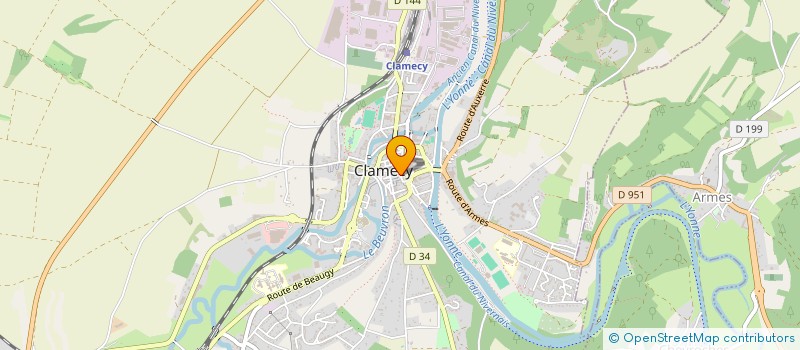 localisation de l'entreprise CLAMECICOIFFURE à CLAMECY