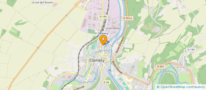 localisation de l'entreprise CLAMECY COPIE à CLAMECY