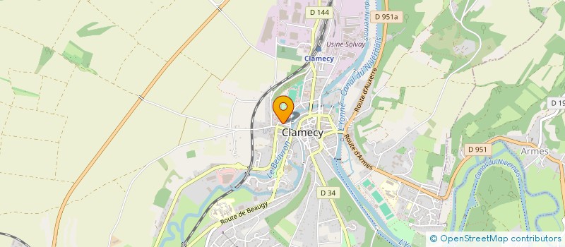 localisation de l'entreprise CLAMECY VIE ANIMATION DETENTE à CLAMECY