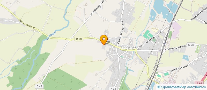 localisation de l'entreprise CLAMEL  LONGAGES