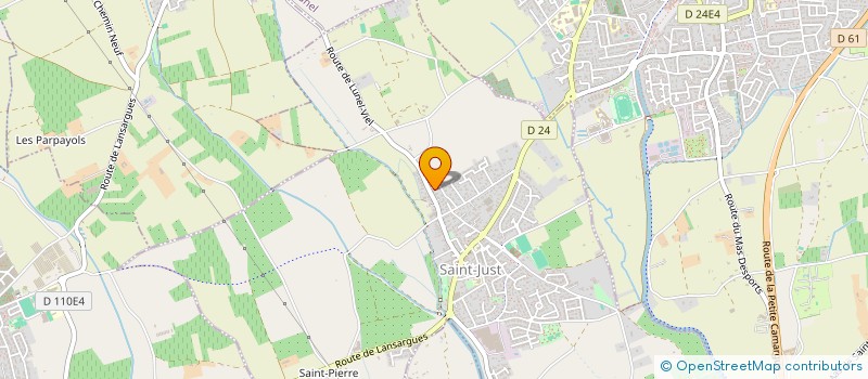 localisation de l'entreprise CLAMEL  SAINT-JUST